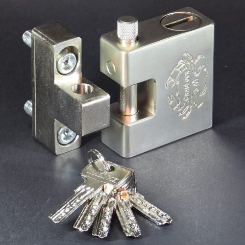 מנעול רתק לדלת ממד/מיגונית Crab Lock *מרובע*